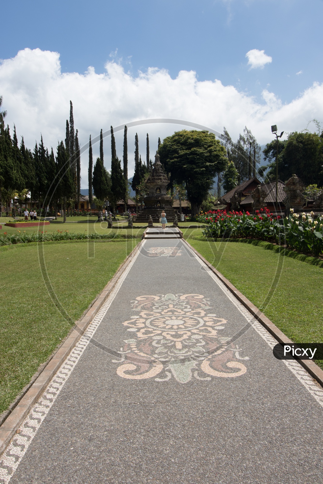 gardens in Pura Besakih Hindu Temple Bali / Temples  Of  Bali