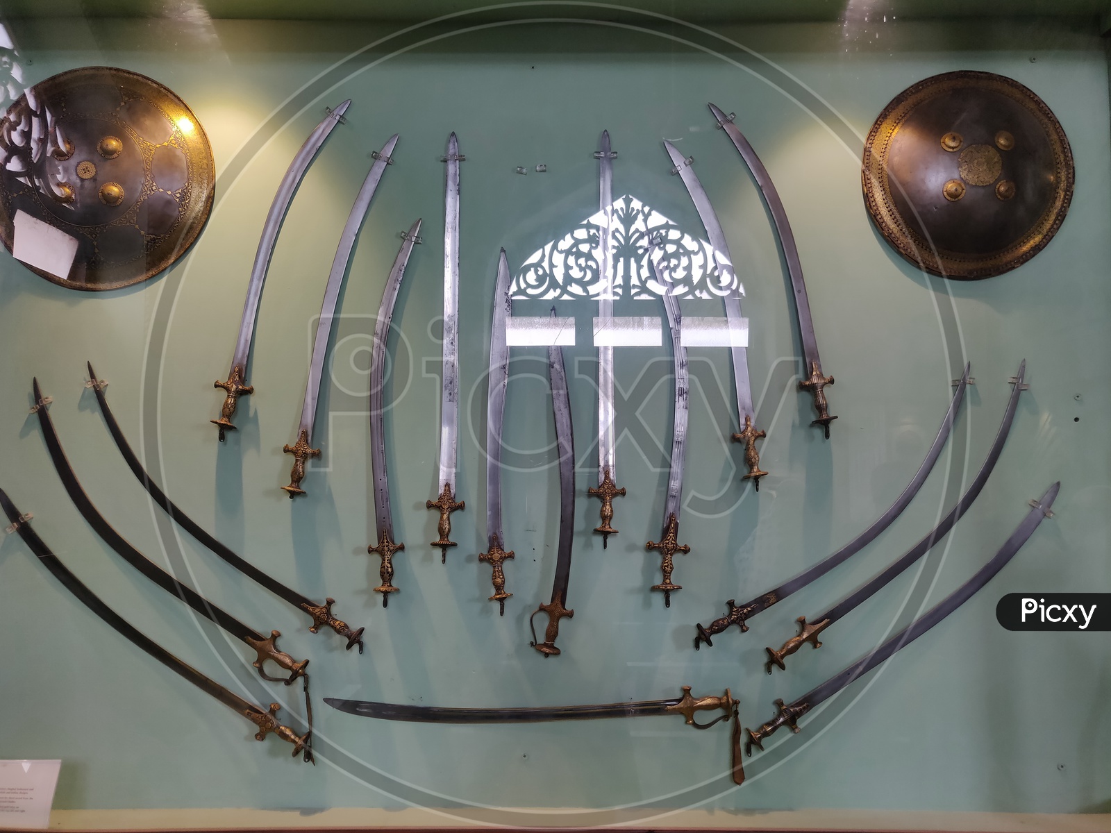 Antique Swords Display in Chowmahalla Palace