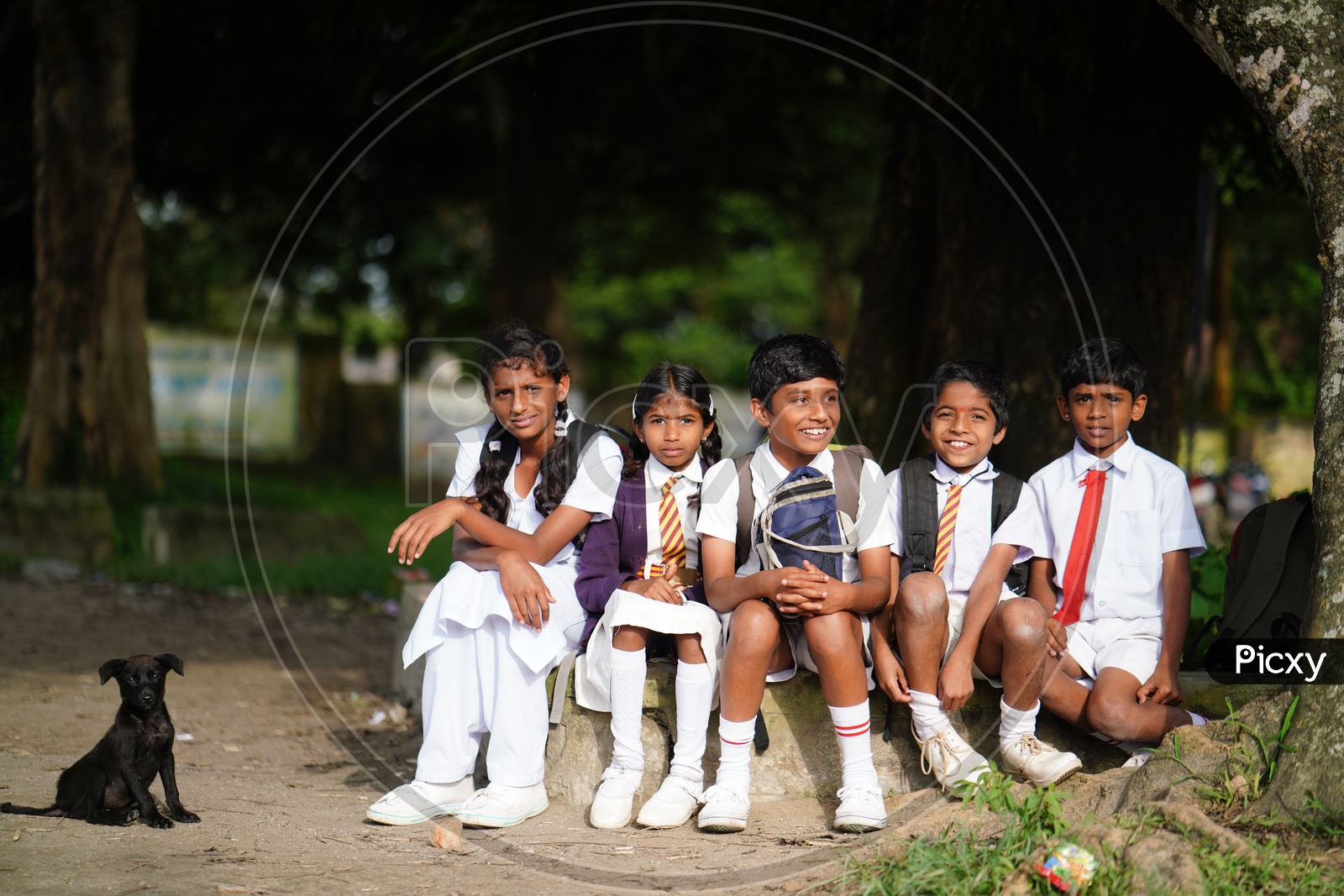 School Children in Chickmangalur