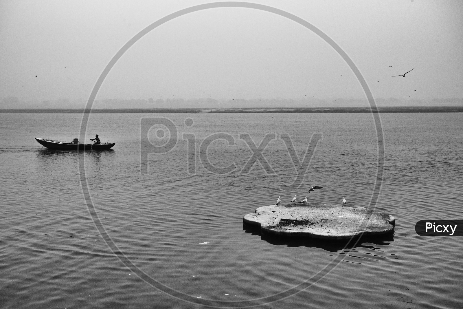 Sailing Boats on  River Ganga / Boat Transport Varanasi