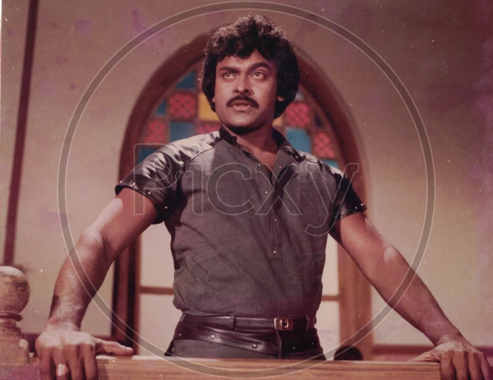 Mega Star Chiranjeevi Movie Stills from Chattamtho Poratam Telugu Movie