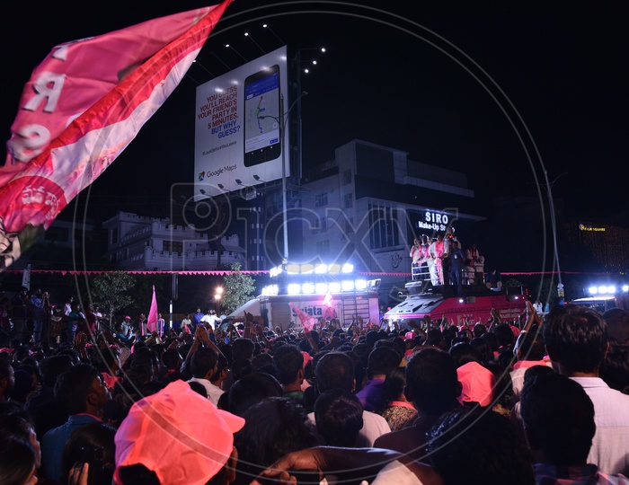 Election Campaign Rally of  TRS Party during Election Campaign 2018