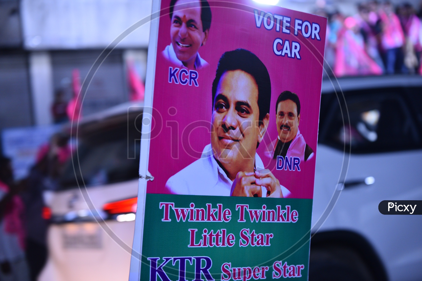 KTR / TRS Party Placards During Election Campaign 2018