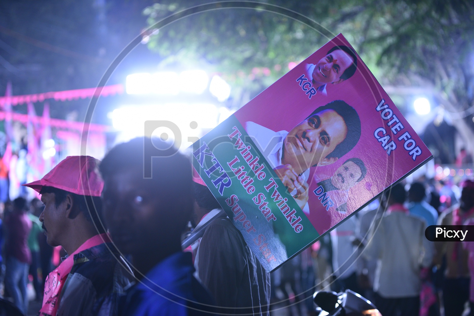 KTR/TRS Party  Placards  During elecion Campaign 2018