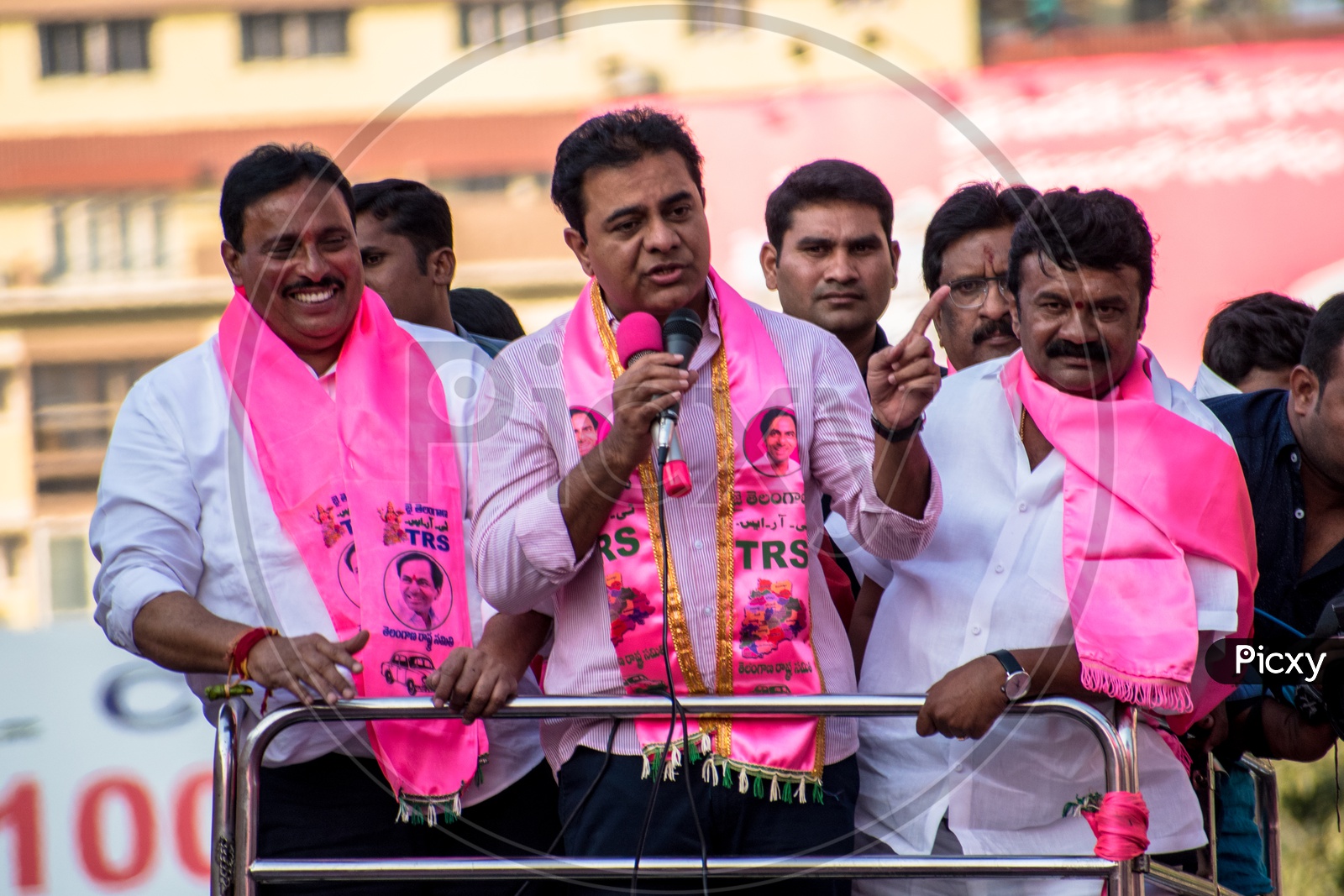 Kalvakuntla Taraka Raman Rao /Danam Nagender/ Talasani Srinivasa Yadav At Telagana Rastra Samithi Election Campaign 2018