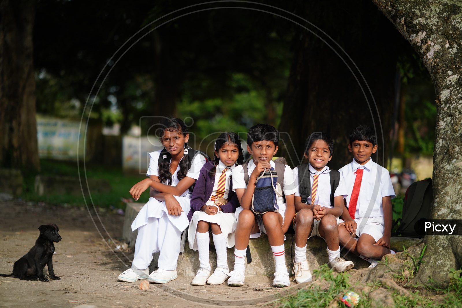School Children in Chickmangalur