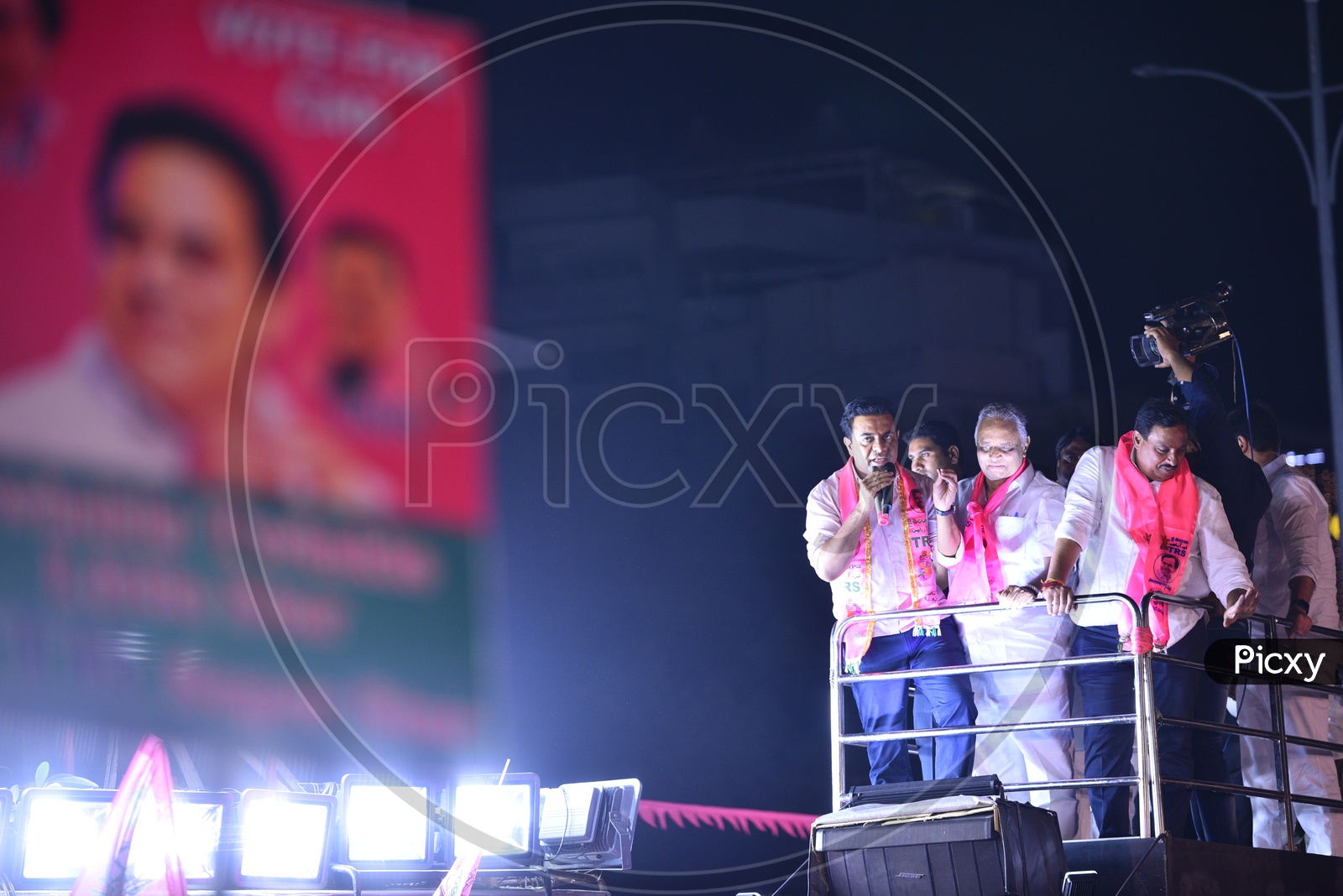 KTR and Danam Nageshwar Adressing the election Campaign Rally During Election Campaign 2018