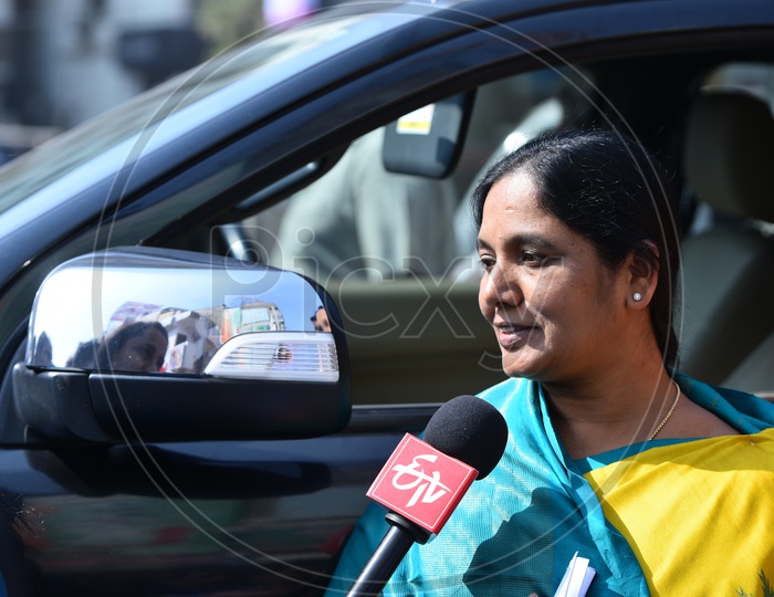 Paritala Sunitha Minister  Women Empowerment ,Child Welfare,SERP,Disabled and Senior citizen welfare Andhra Pradesh State During TDP  Election Campaign in Kukatpally constituency 2018