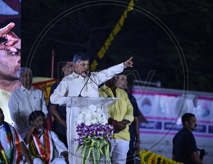 Chief Minister Chandrababu Naidu TDP Party meeting in Ameerpet for Telangana Election Campaign 2018