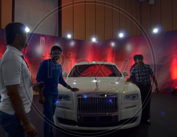 Rolce Royce Phantom in Hyderabad International Auto Show at Hitex Exhibition Centre, Madhapur