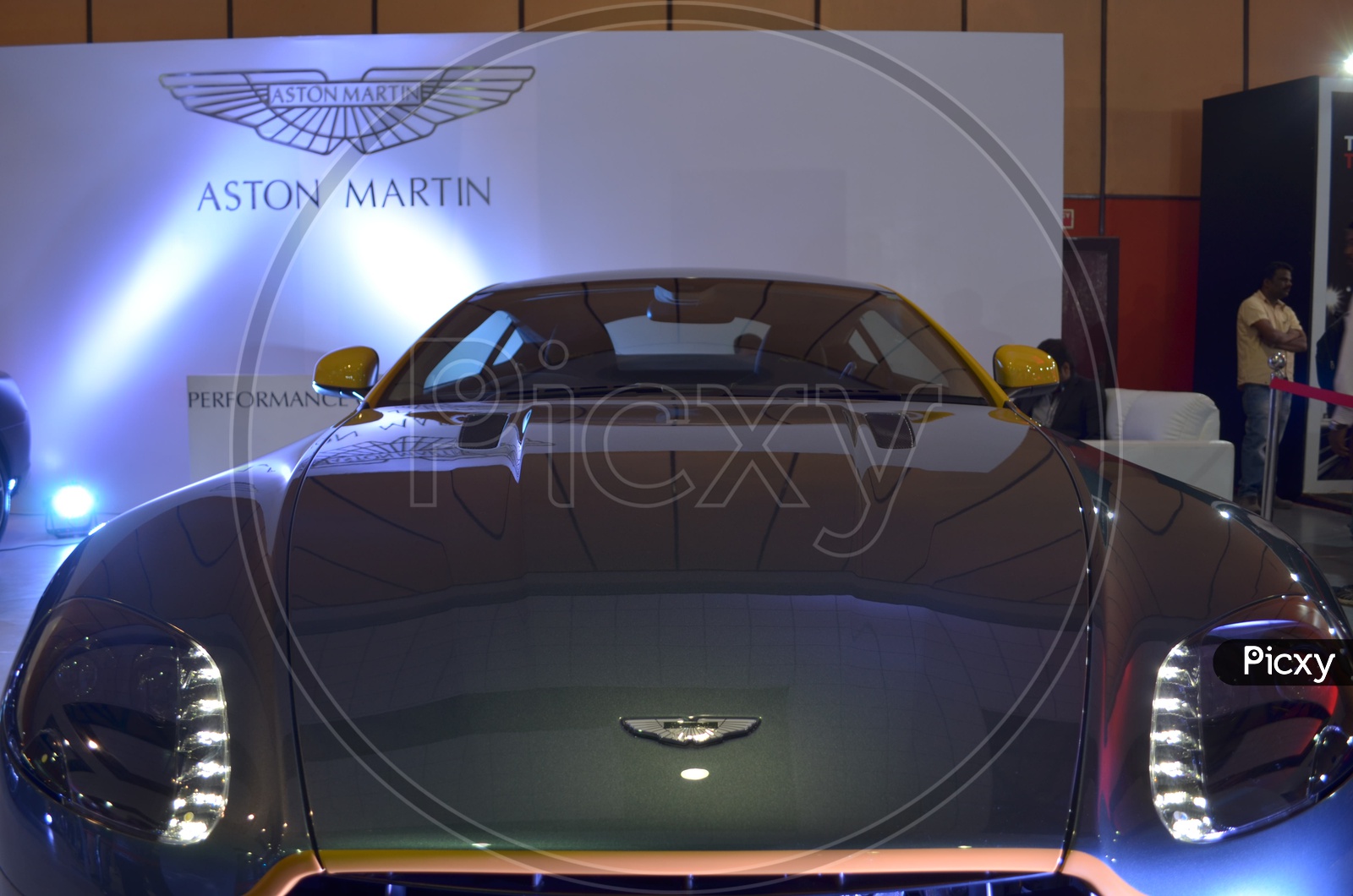 Aston Martin Vantage N430 in Hyderabad International Auto Show at Hitex Exhibition Centre, Madhapur