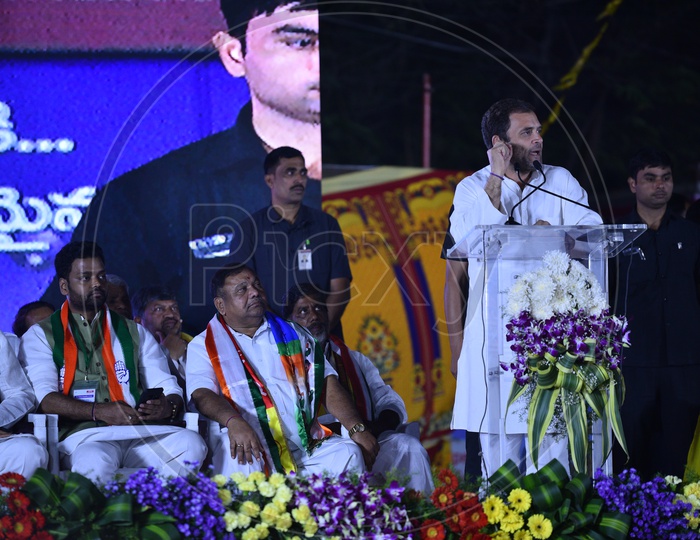 Congress President Rahul Gandhi addressing Public at TDP Party meeting in Ameerpet for Telangana Election Campaign 2018
