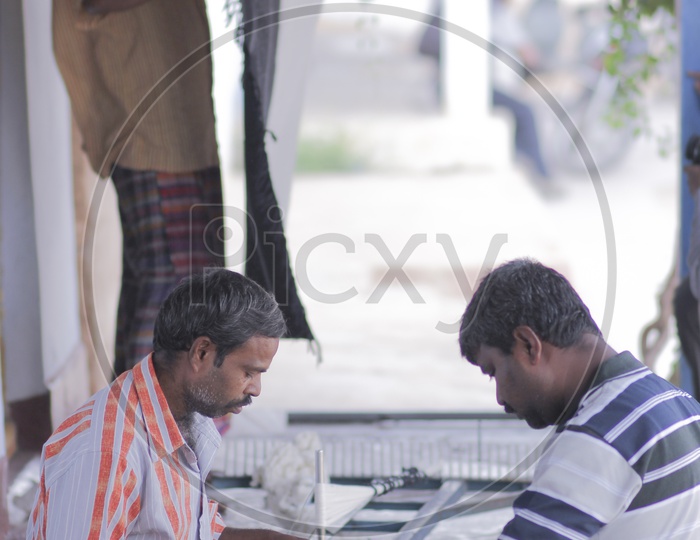Weavers at work - Pochampally