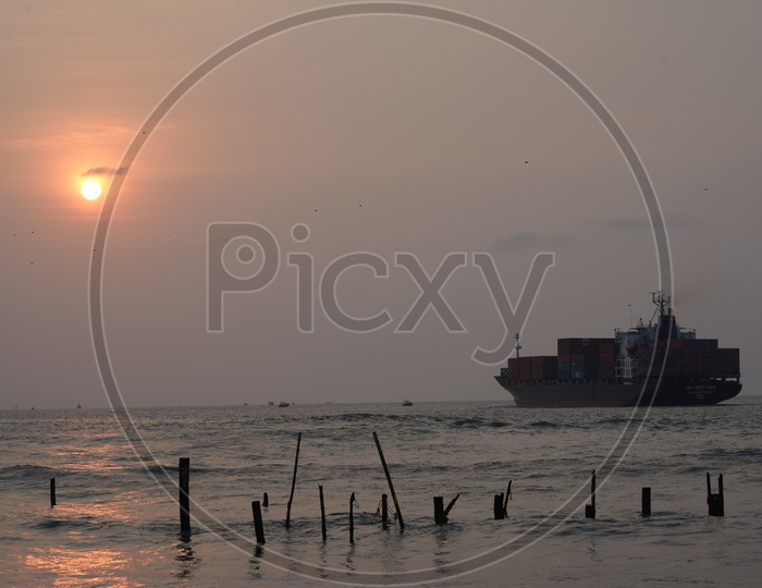 Sunset at Kochi Beach