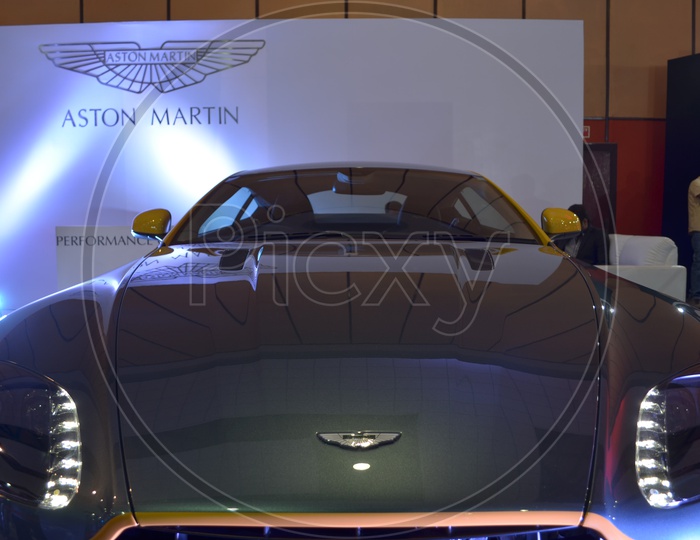 Aston Martin Vantage N430 in Hyderabad International Auto Show at Hitex Exhibition Centre, Madhapur