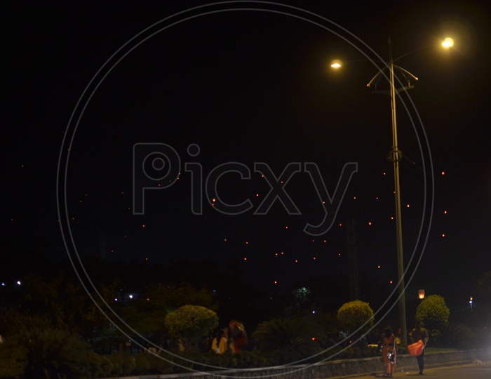 Sky Laterns / Chinese Laterns / Kongming Laterns /Lumina Lantern Festival at Gachibowli Stadium
