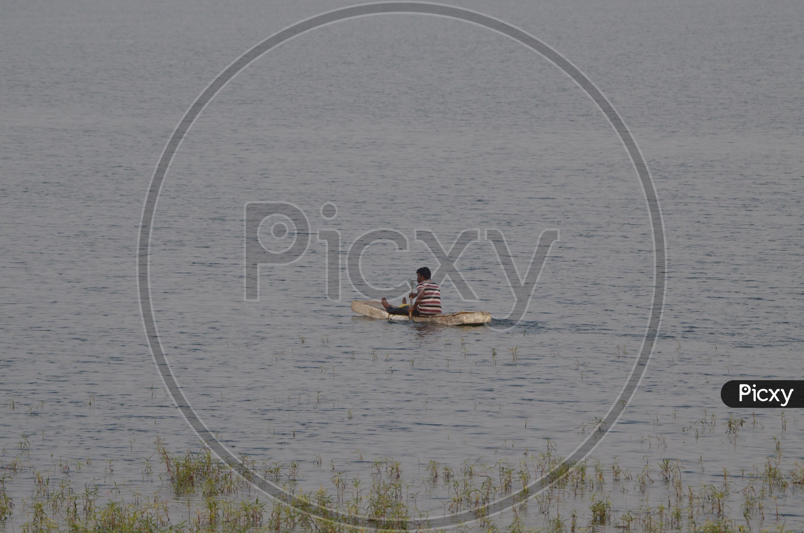 Image of Fishing In Manjira Reservoir / Locals Fishing / Manjira ...