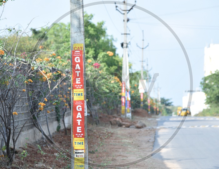 Advertising on Electrical Poles