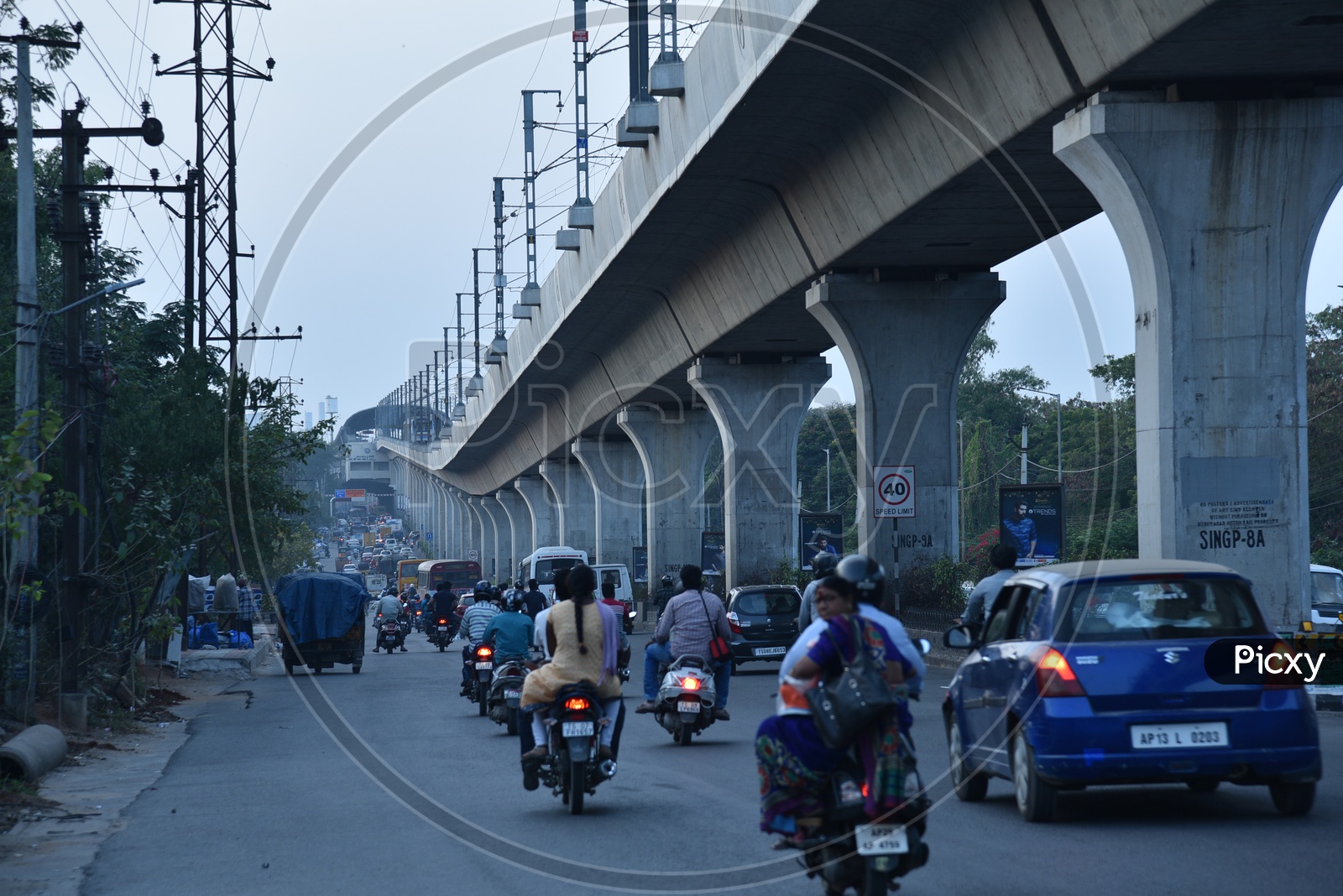Hyderabad Metro Rail and Traffic