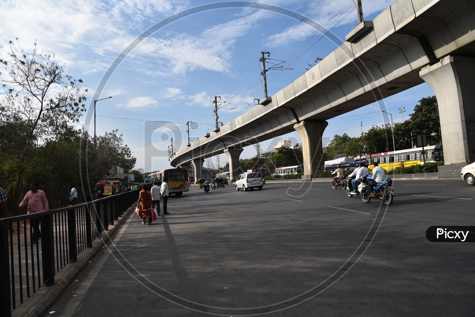 Hyderabad Metrol Rail View