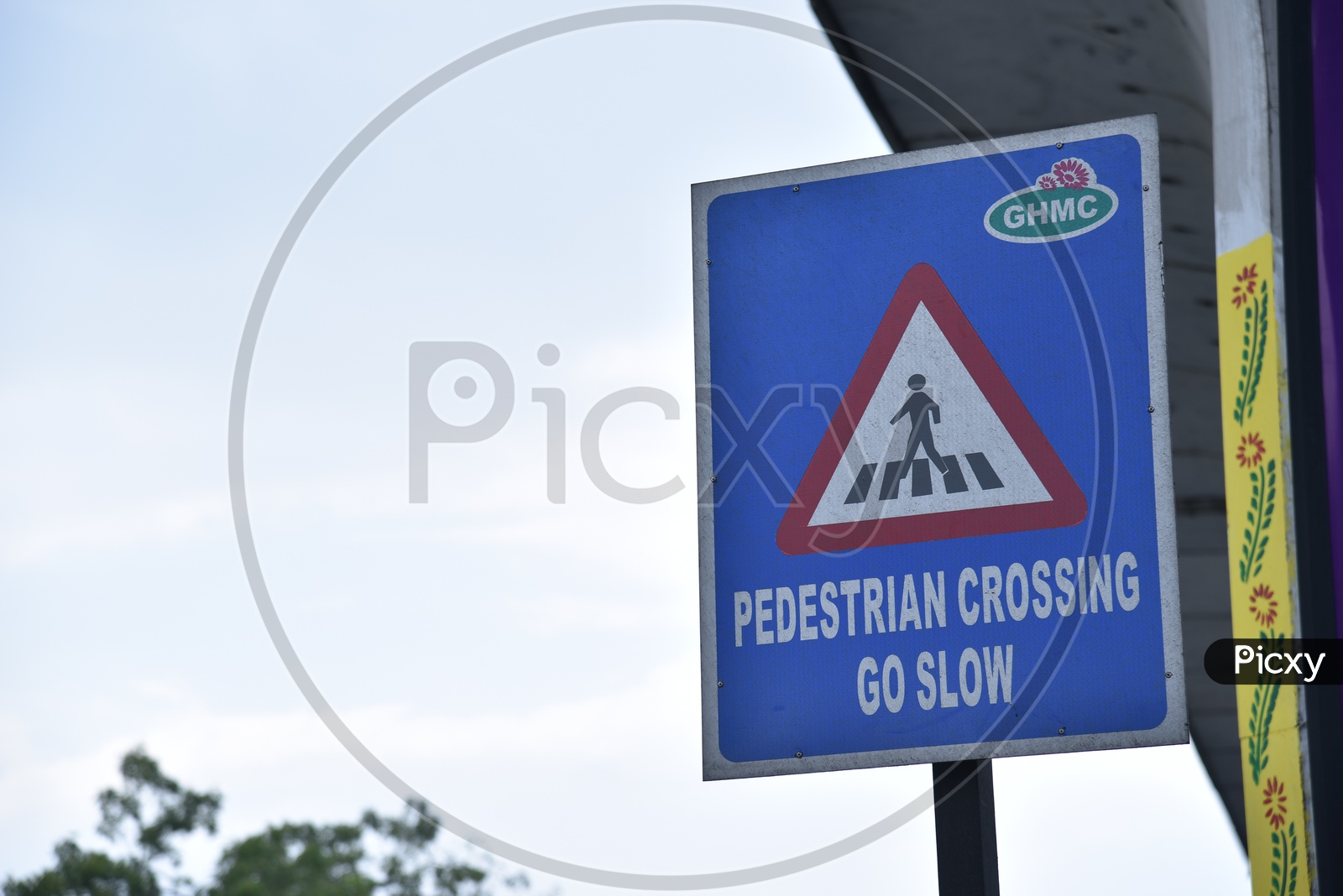 Pedestrian Crossing Sign Board