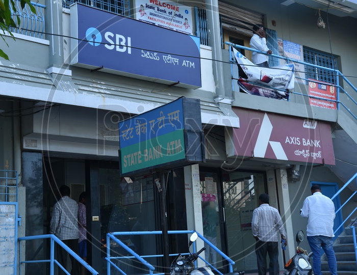SBI, AXIS bank ATM's