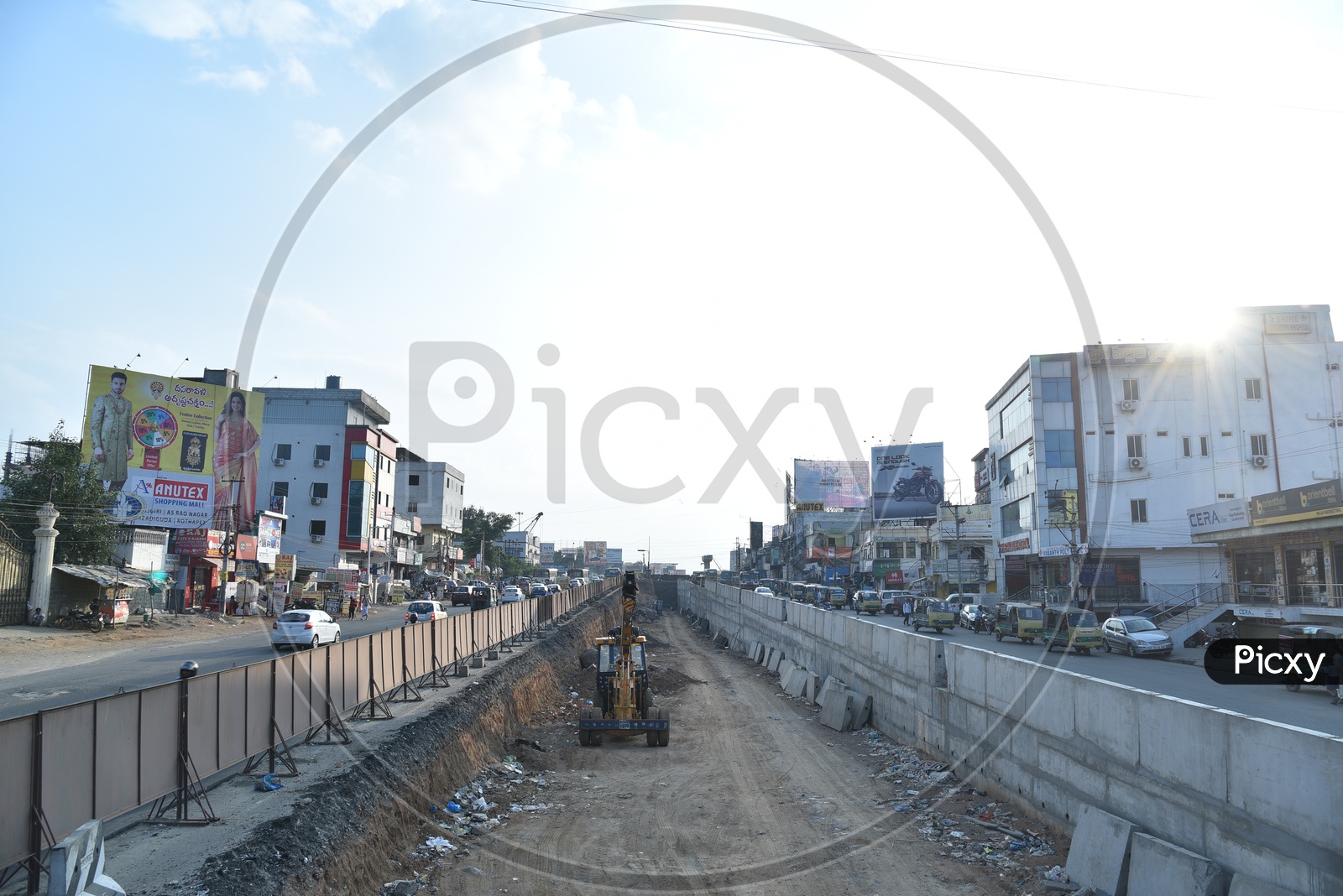 Under Pass Construction at LB Nagar Ring Road