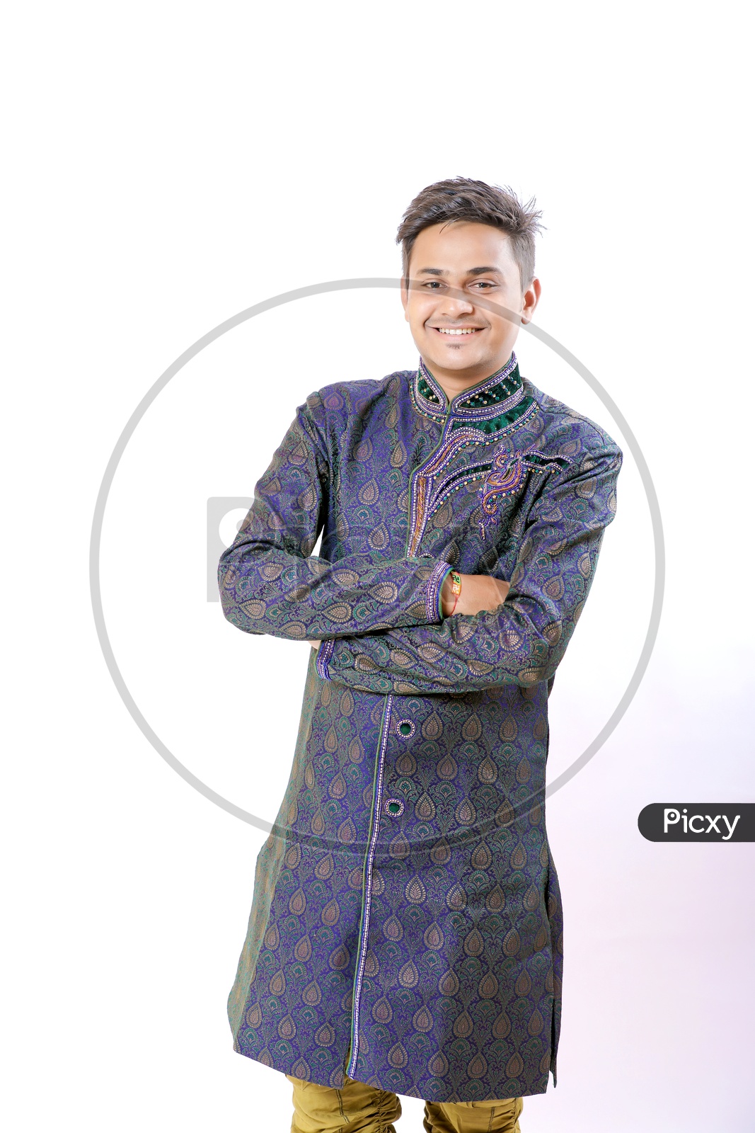 A Happy Indian Man With Folded Hands