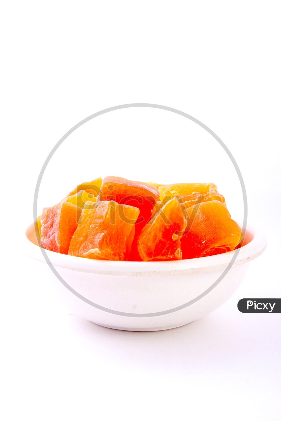 Dry Fruits / Berries in a Bowl On an Isolated White Background