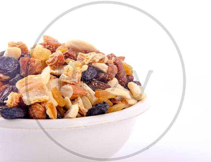 Mixed Dry Fruits in Bowl