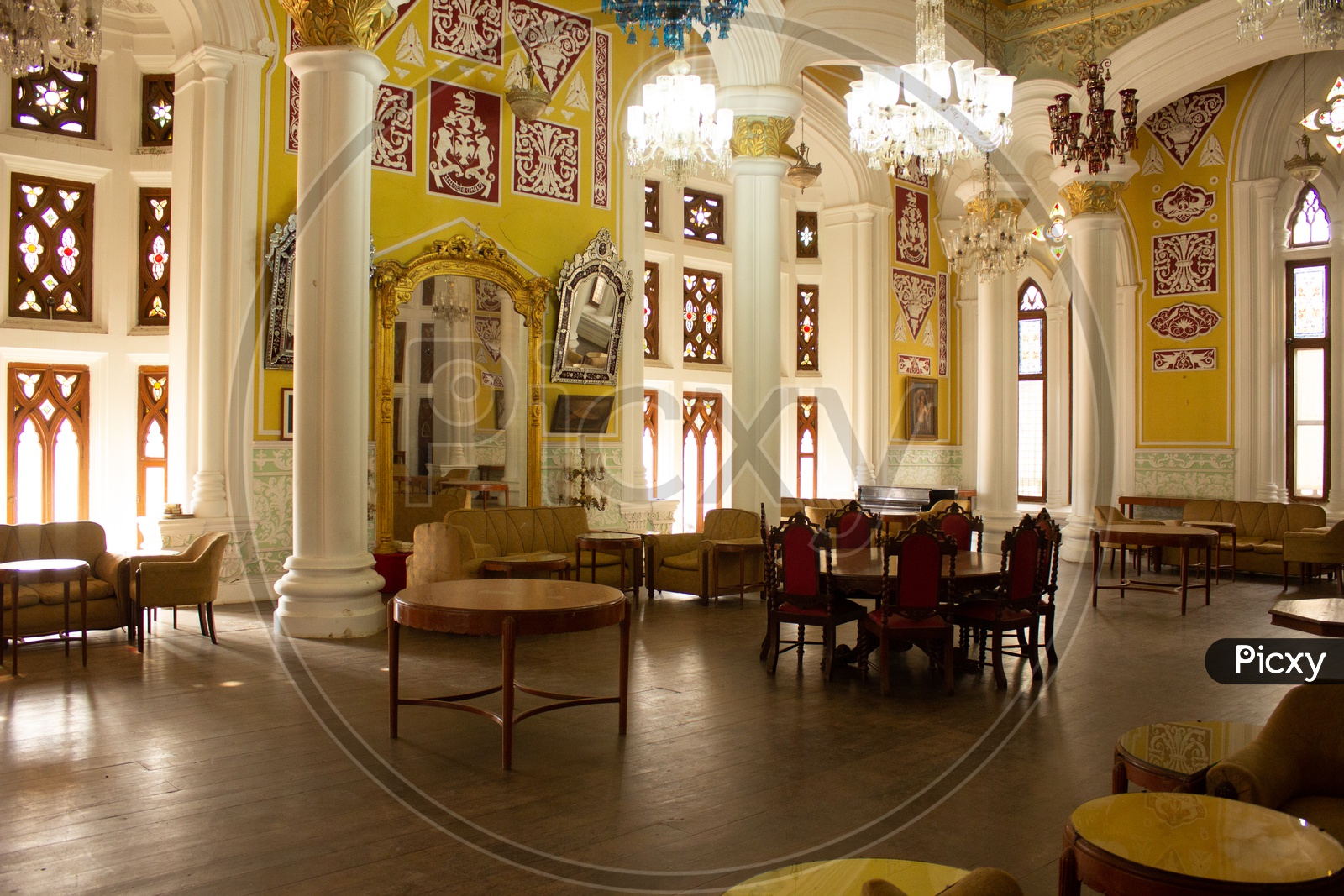 Interiors of Jayamahal Palace - Hall