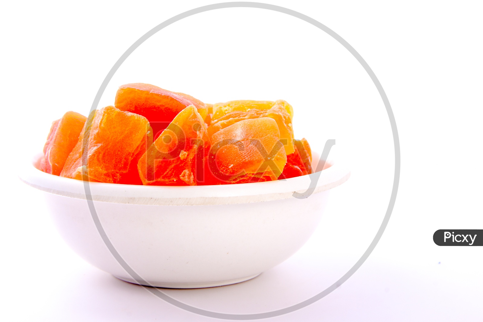 Dry Fruits / Berries in a Bowl On an Isolated White Background