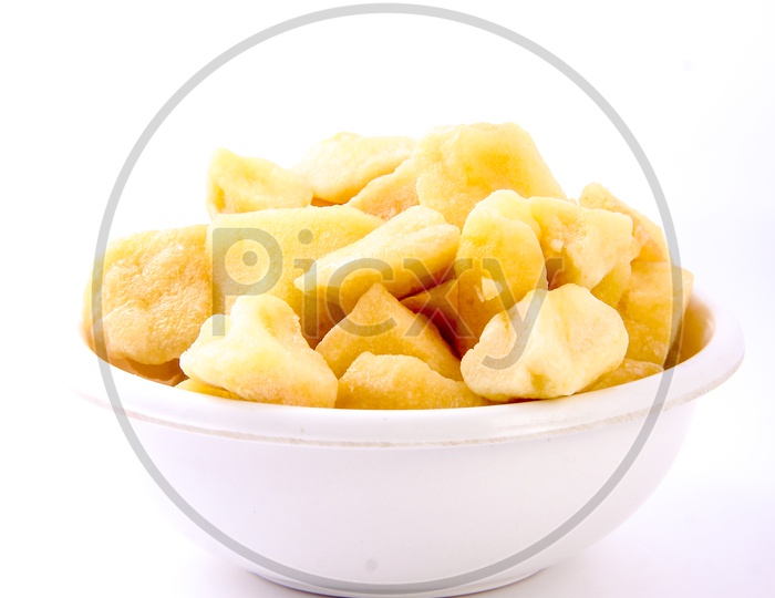 Image of Dry Guava in a Bowl on white Background-TW033919-Picxy