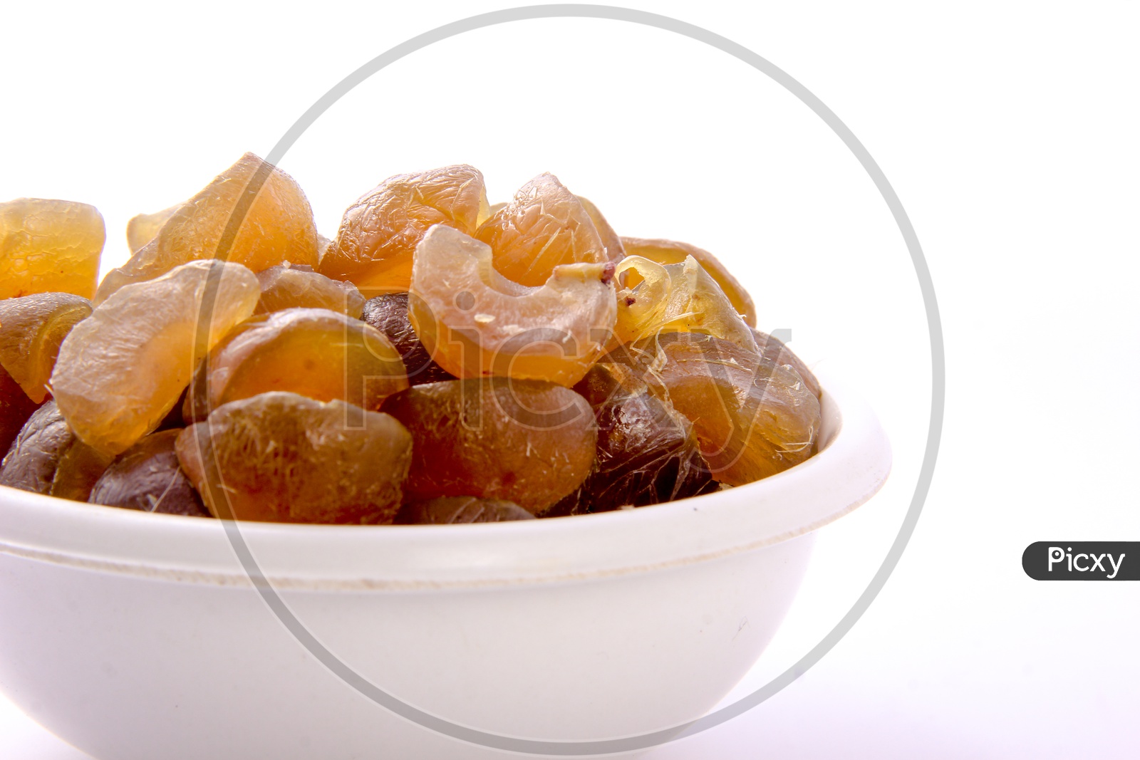 Dry Gooseberry in a Bowl on an Isolated White Background
