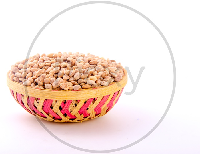 Pista / Pistachio in a Bowl on an Isolated White Back Ground