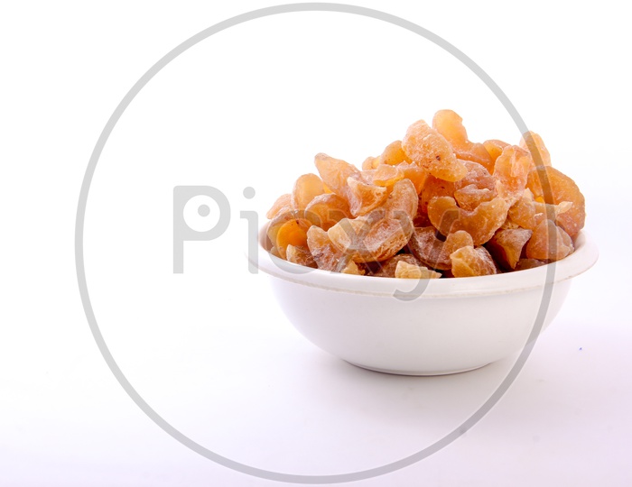 Dry Gooseberry in a Bowl On an Isolated White Background