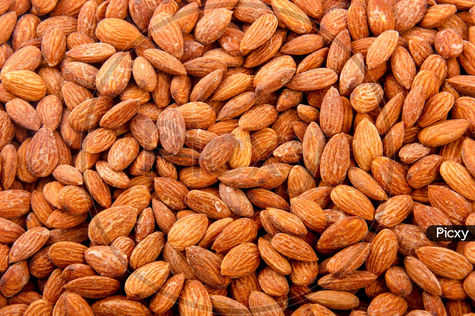 Almonds / Badam Composition Shot Forming a Background