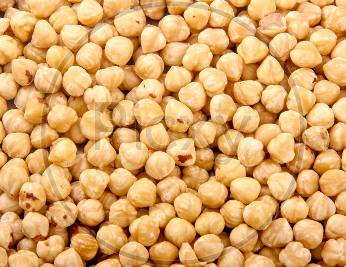 Chickpeas / Garbanzo Beans / Channa Dal / Kabuli Channa Composition Shot Forming a Back Ground