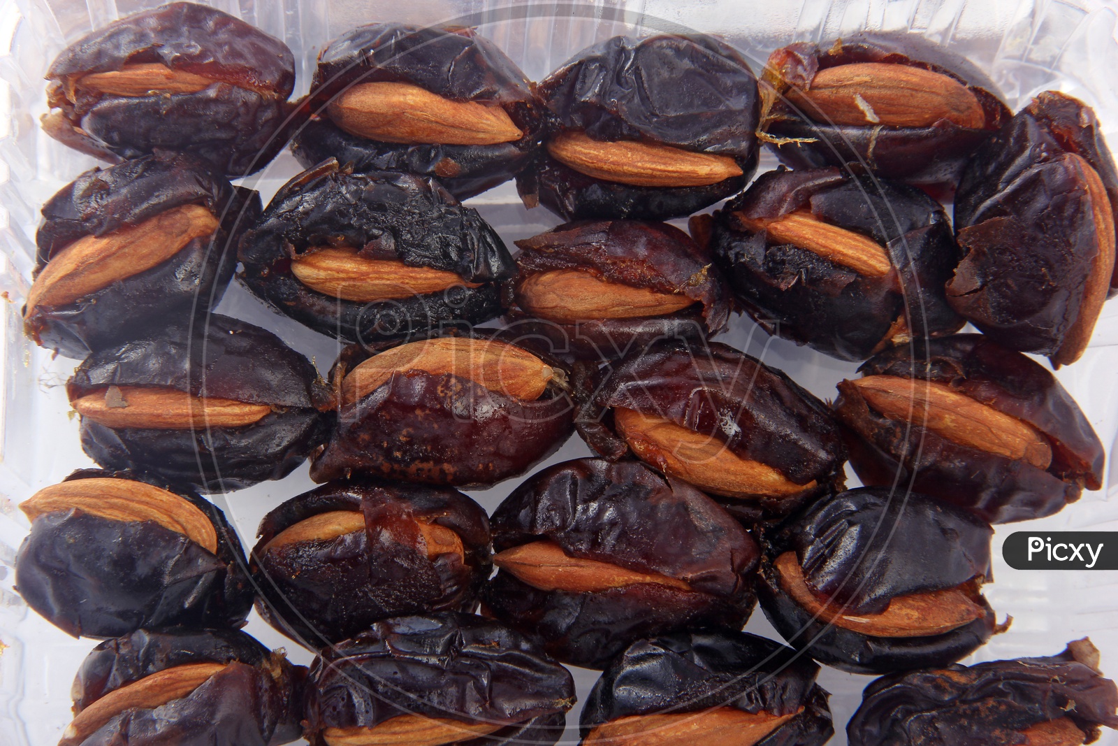 Almond-Stuffed Dates Situated Arbitrarily