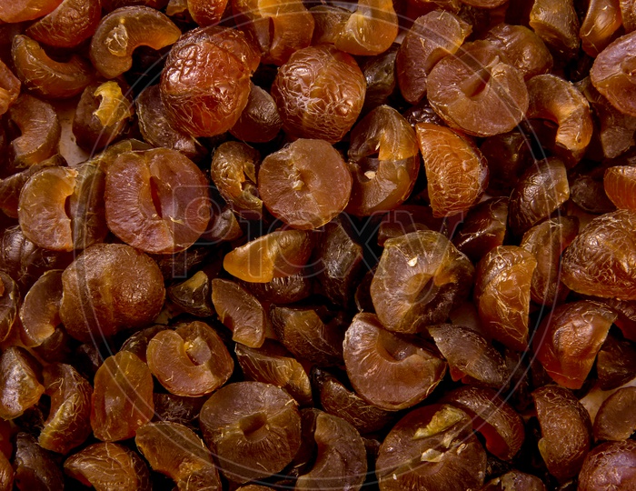 Gooseberry Dried Composition Shot Situated Arbitrarily Forming a Background