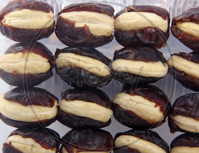 Cashew-Stuffed Dates Situated Arbitrarily