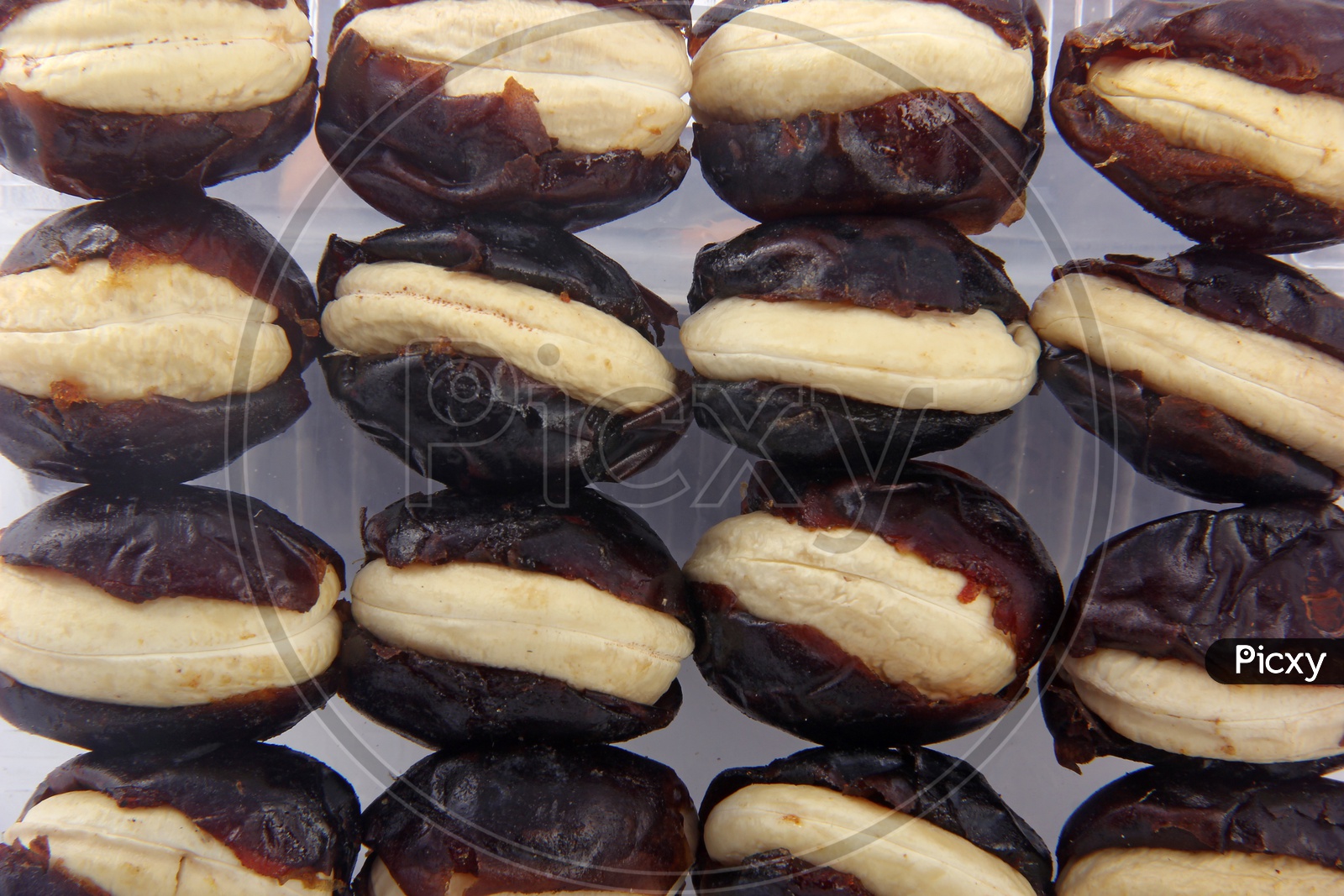 Cashew-Stuffed Dates Situated Arbitrarily  Cashew-Stuffed Dates Situated Arbitrarily