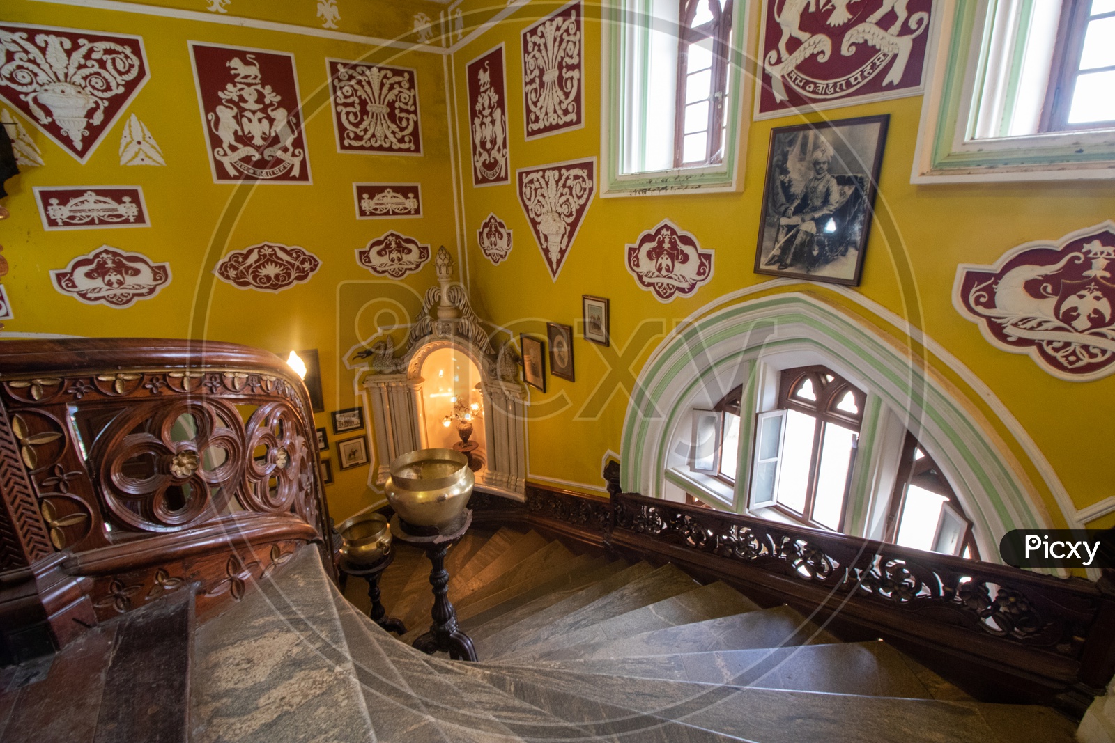 Interiors of Jayamahal Palace - Staircase