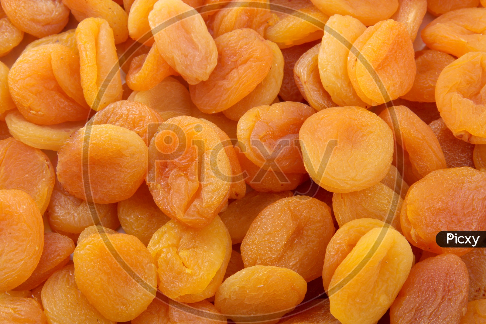 Dried Apricots  Composition Shot Situated Arbitrarily