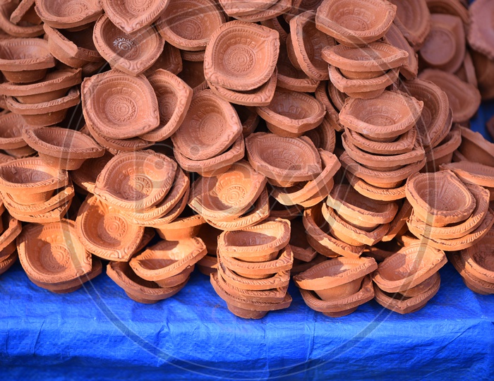 Clay Lamps for Diwali