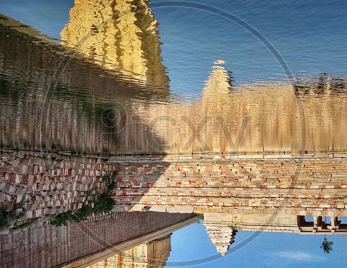 The reflection of Virupaksha temple