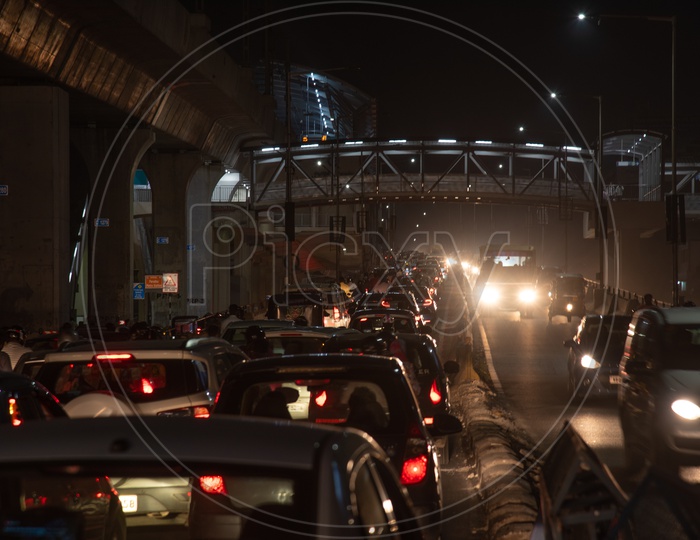 Evening Traffic of Hyderabad