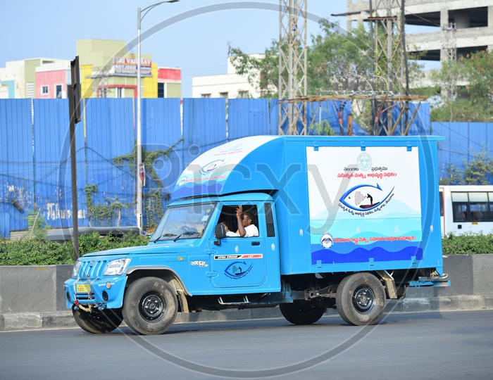 Telangana Governament Vehicle in KPHB