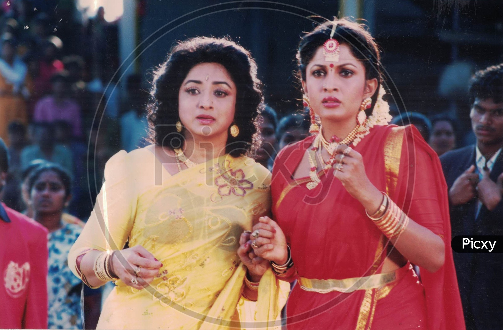Actress Ramya Krishna and Lakshmi in Alluda Majaka Movie