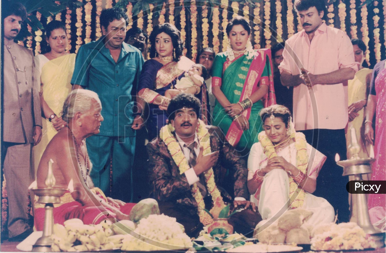 Chiranjeevi and Ramya Krishna in Alluda Majaka Movie